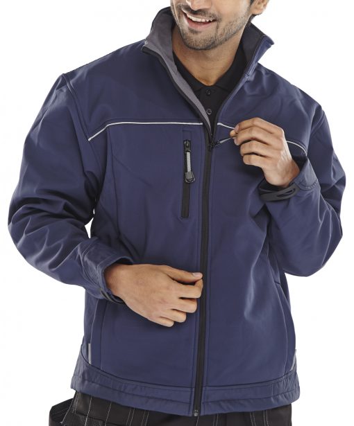 soft shell jacket navy