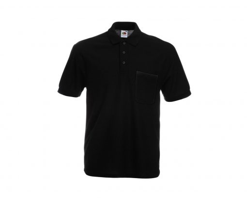 fruit of the loom 65 35 polo black