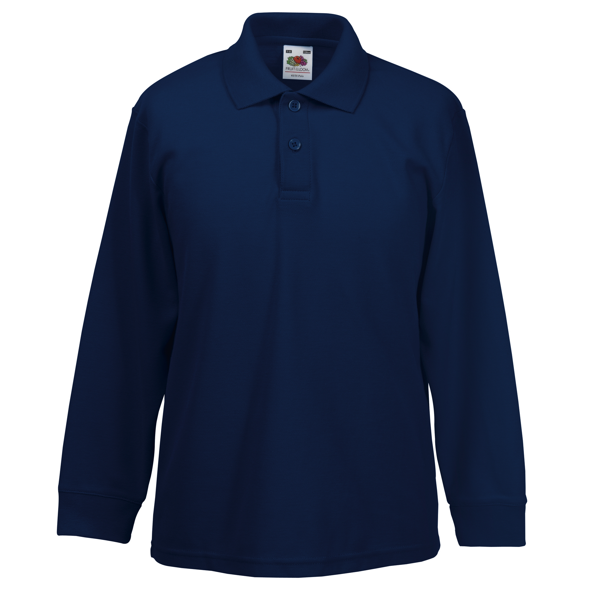 Fruit of the Loom Polo Shirt Long Sleeve - The Workwear Centre