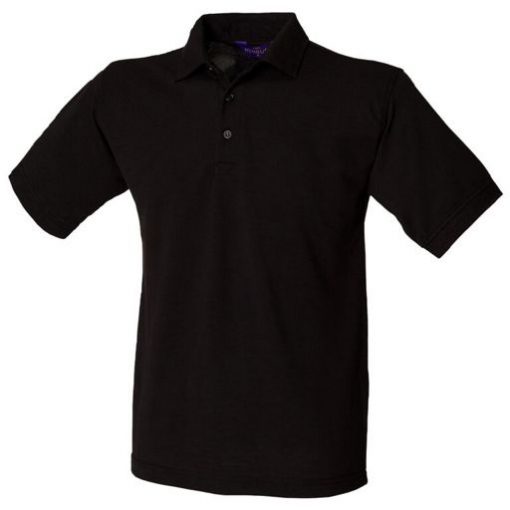 henbury polo shirt black
