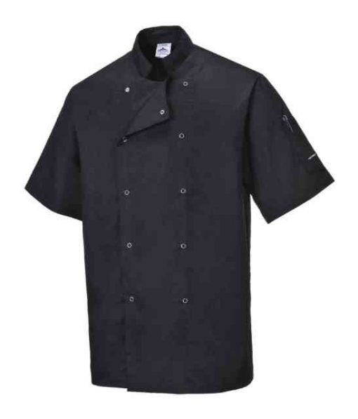 cumbria chef jacket short sleeve