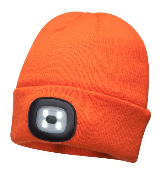 LED beanie orange b029