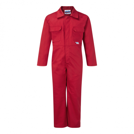 blue castle tearaway junior boilersuit red