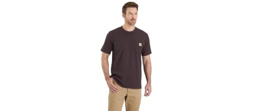 carhartt pocket t shirt 103296 dark sepia bb3