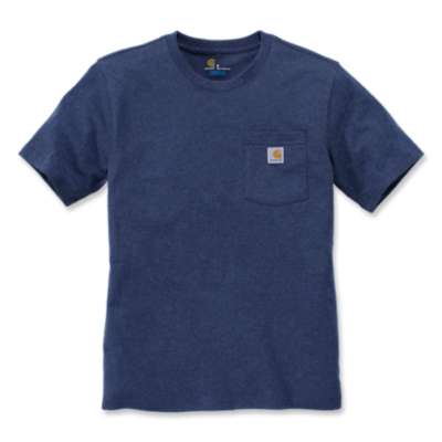 carhartt pocket t shirt dark cobalt blue 413