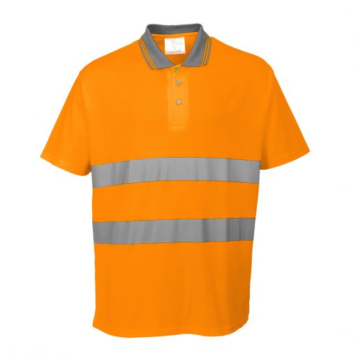 hi vis polo polycotton s 171 orange