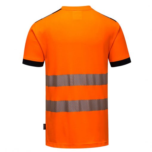 hi vis t shirt t181 orange black back