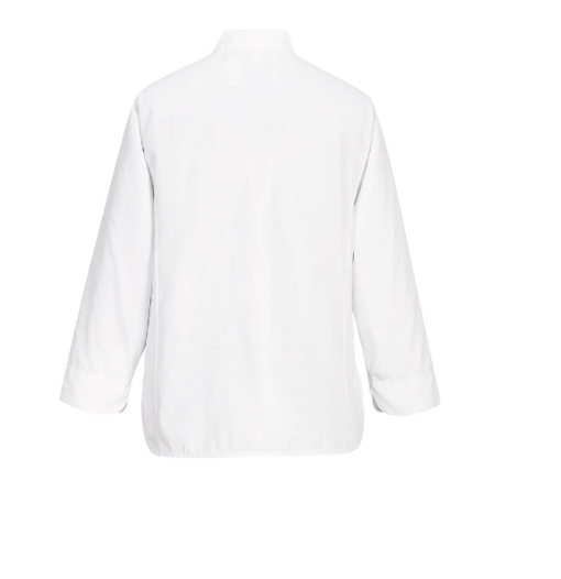 portwest rachel ladies chef jacket white c837 back