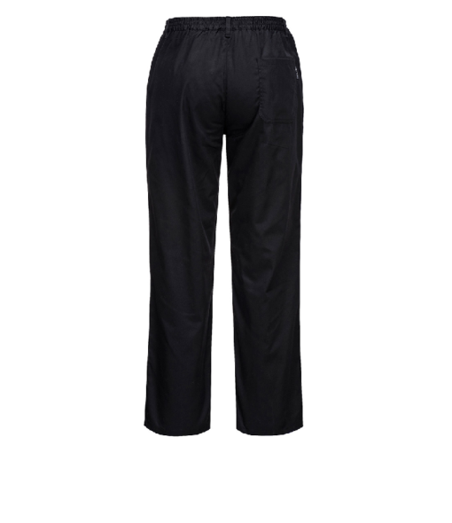 portwest rachel ladies chef trousers black c071