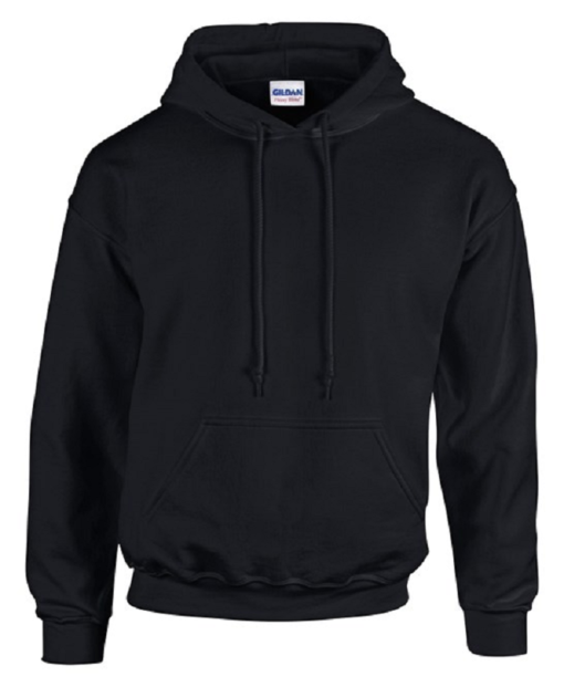 gildan 18500 hoodie black