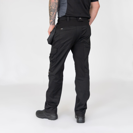 Xpert pro stretch+ work trousers black action