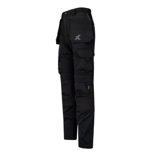 Xpert pro stretch+ work trousers black side pic