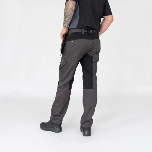 Xpert pro stretch+ work trousers grey black action