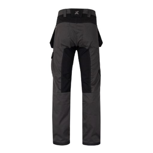 Xpert pro stretch+ work trousers grey black back