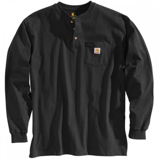 carhartt K128 henley top black