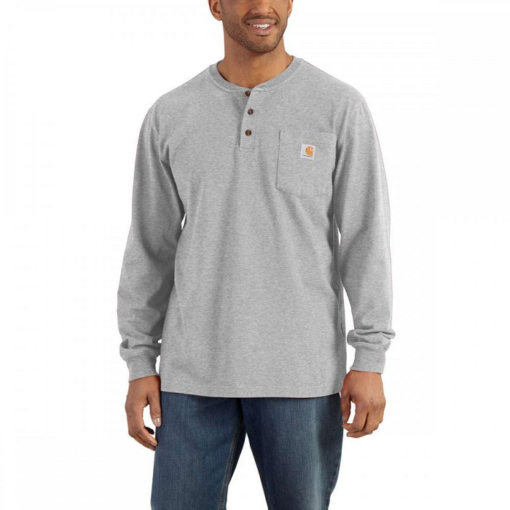 carhartt K128 henley top heather grey 2