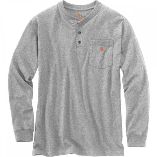 carhartt K128 henley top heather grey