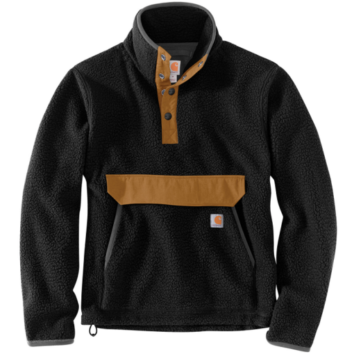 carhartt 104991 relaxed fit fleece pullover black