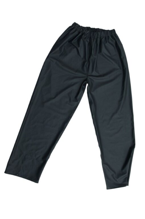 PU trousers navy