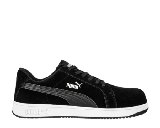 puma iconic black low safety shoe