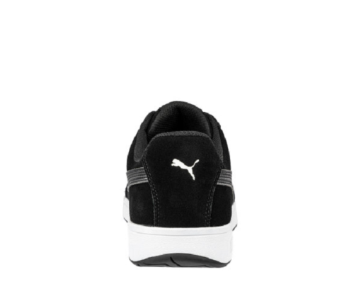 puma iconic black low safety shoe back