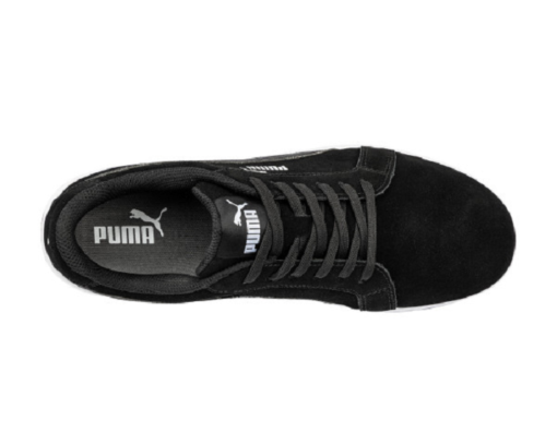 puma iconic black low safety shoe top