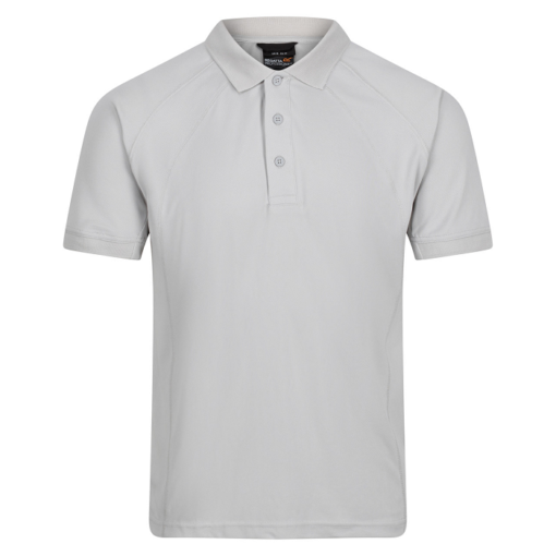 regatta coolweave polo silver grey