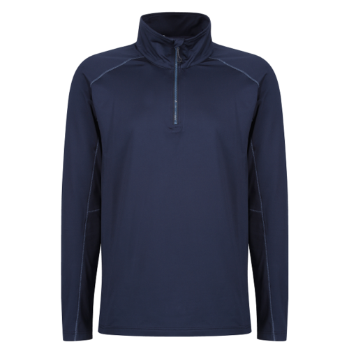 regatta core stretch half zip midlayer navy