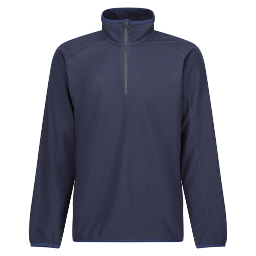 regatta navigate half zip fleece navy grey trf691 front