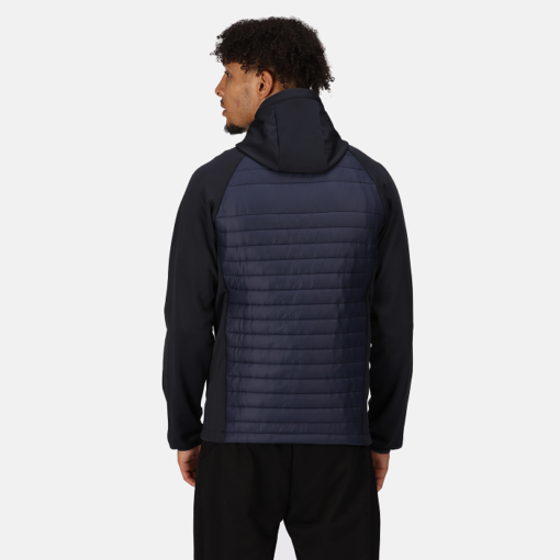 regatta navigate hybrid jacket navy grey tra549 back