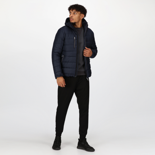 regatta navigate thermal jkt navy grey tra241 action