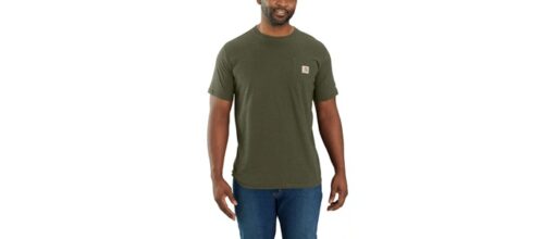 carhartt force pocket t shirt 106652 basil heather g73