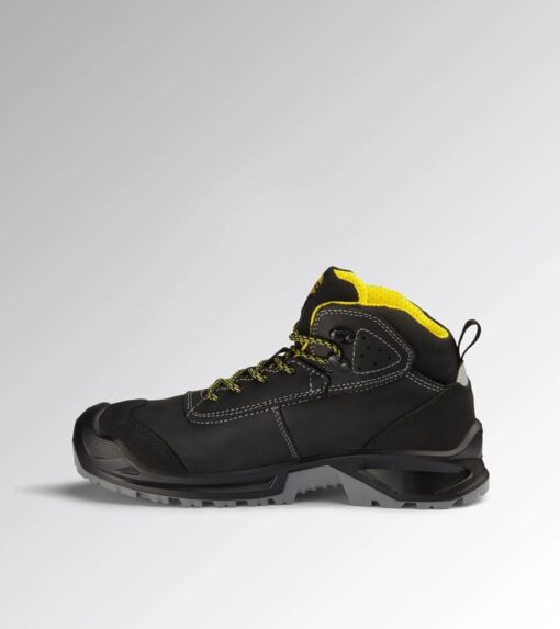 diadora classic mid boot black side 2