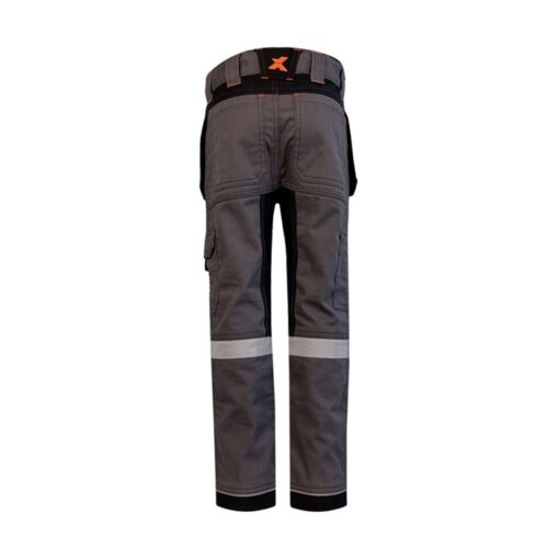 xpert pro junior stretch trousers xpp9010 grey back