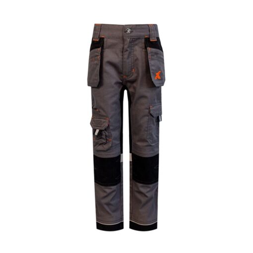 xpert pro junior stretch trousers xpp9010 grey front
