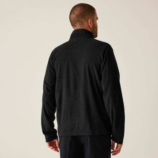 regatta micro zip neck fleece trf549 black back