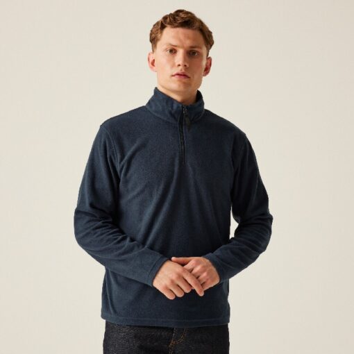 regatta micro zip neck fleece trf549 navy