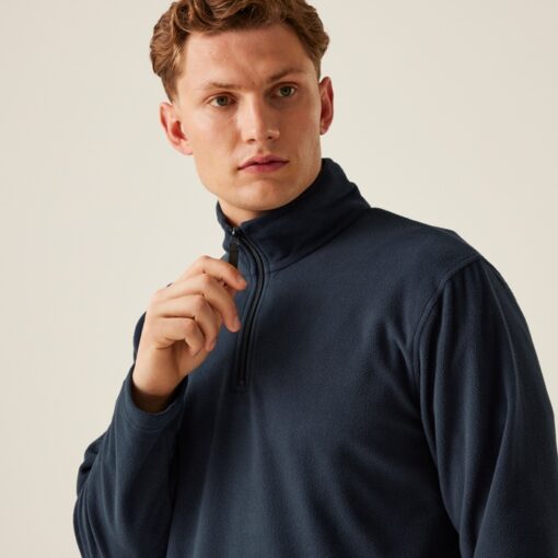regatta micro zip neck fleece trf549 navy close up