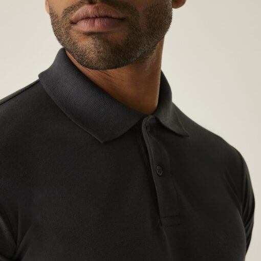 regatta pro 50 50 polo shirt trs101 black close up