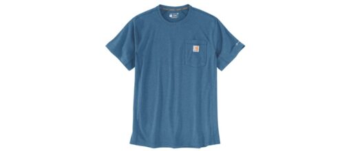carhartt force pocket t shirt 106652 dark horizon blue heather h05