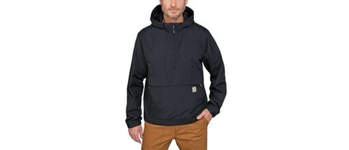 carhartt rain defender lightweight anorak black N04
