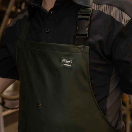 swampmaster dairy apron swp7020 green close up